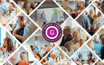 Collage of photos from the Goodmans client lunch 2025