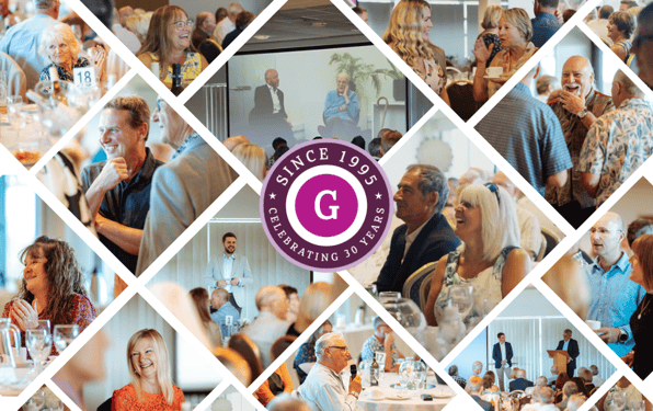 Collage of photos from the Goodmans client lunch 2025