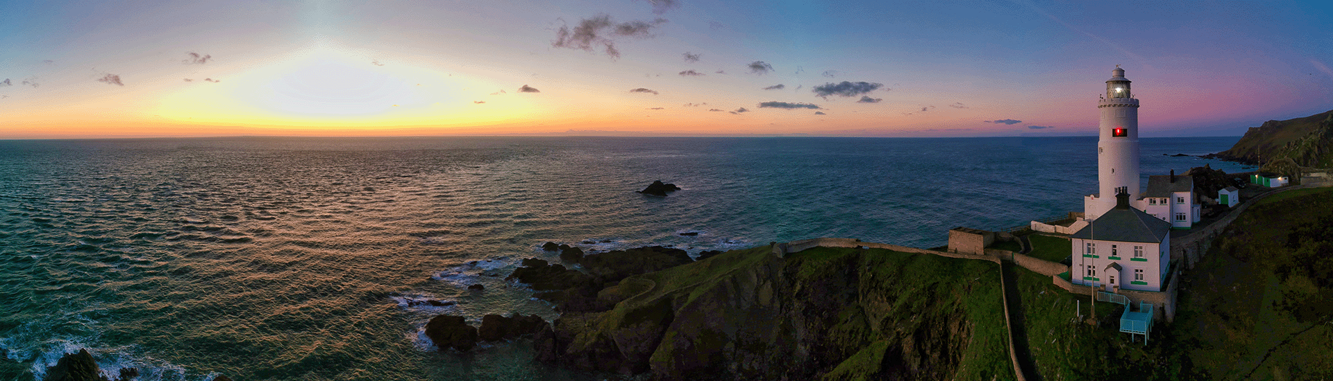 View of the coast at Start Point in Devon